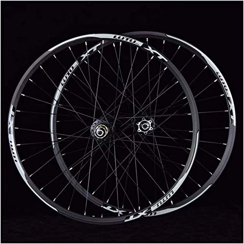 Mountain Bike Wheel : JHDGZ MTB Bicycle Wheelset 26 27.5 29 In Mountain Bike Wheel Double Layer Alloy Rim Sealed Bearing 7-11 Speed Cassette Hub Disc Brake(Size:27.5inch, Color:C)