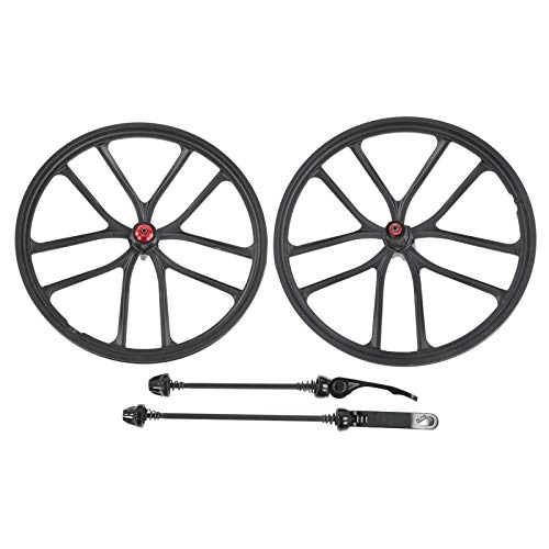 Mountain Bike Wheel : Keenso Mountain Bike Wheelset, 20 Inch Bicycle Wheel (Front + Rear) Quick Release Bicycle Hub Integration Casette Wheelset Set