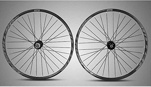 Mountain Bike Wheel : L.BAN Mountain bike wheel 27.5 / 29 inches, double-walled cassette hub bicycle wheelset disc brake hybrid Fast release 32 holes 8, 9, 10, 11 speed