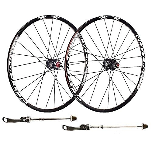 Mountain Bike Wheel : L.BAN MTB Bike Wheel Set, 26 INCH Disc Brake Wheels Cycling Sealed Bearings Hub Quick Release 24H Mountain Bike Wheel, B