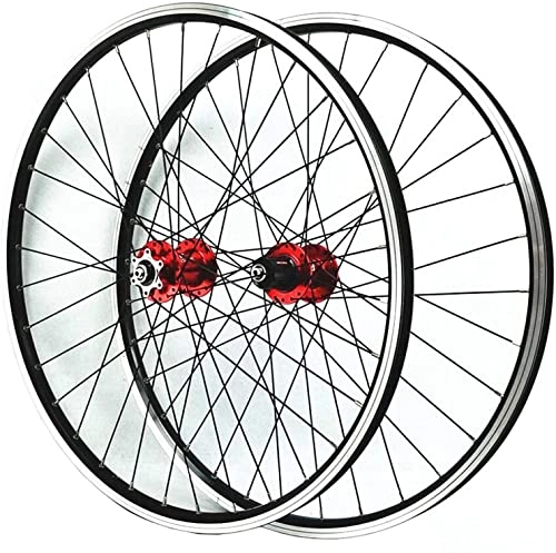 Mountain Bike Wheel : L&WB 26 Inch MTB Impeller Set Quick Release Front Wheel & Rear Wheel Wheel 7 / 8 / 9 / 10 / 11 Tray Cassette Freewheel V / Disc Brake Aluminum 36H, 26in