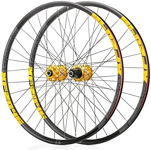 Mountain Bike Wheel : L&WB Double-Walled Bike Wheelset for 26 27.5 29 Inch MTB Rim Disc Brake Fast Release Mountain Bike Wheels 24H 8 9 10 11 Speed, B, 26in