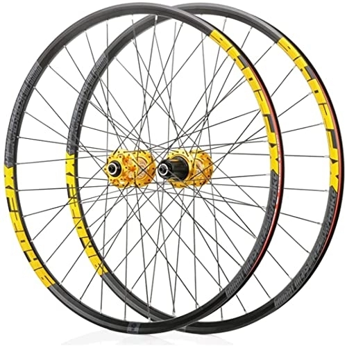 Mountain Bike Wheel : L&WB Double-Walled Bike Wheelset for 26 27.5 29 Inch MTB Rim Disc Brake Fast Release Mountain Bike Wheels 24H 8 9 10 11 Speed, B, 27.5in