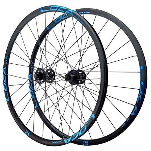 Mountain Bike Wheel : LAVSENA Mountain Bike Thru Axle Wheelset 26 / 27.5 / 29 Inch Rim MTB Disc Brake Wheels Centerlock Sealed Bearing Hub 28H For 7 8 9 10 11 12 Speed Cassette (Color : Blue, Size : 29inch)