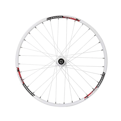 Mountain Bike Wheel : LDDLDG 26" Front Wheel Mountain Bike, Carbon Hub MTB Wheels Quick Release Disc Brakes, 32H(Color:white)