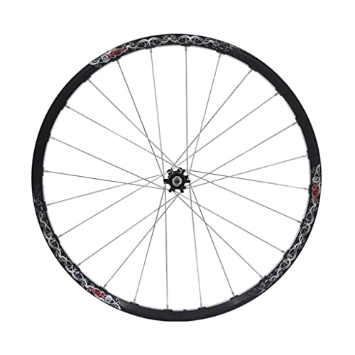 Mountain Bike Wheel : LDDLDG 26Inch Bicycle Front Wheels MTB Rim, Double Wall Aluminum Alloy Disc Brake 24 Hole(Color:black)