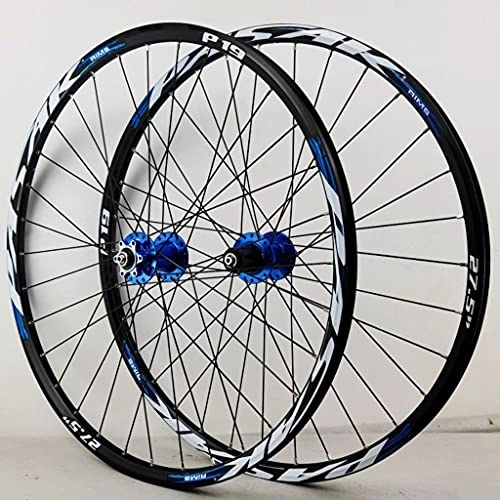 Mountain Bike Wheel : LDDLDG Bicycle Mountain Bike 26 / 27.5 / .29 Inch Double Wall Rims MTB Wheelset 26" Disc Brake 7 / 8 / 9 / 10 Speed(Size:29inch, Color:blue)