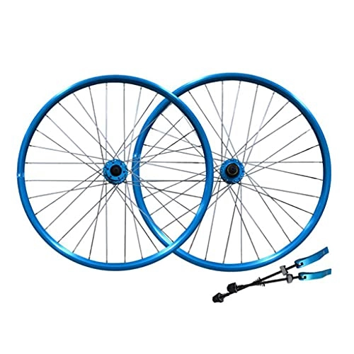 Mountain Bike Wheel : LDDLDG MTB Bicycle Wheelset, 26 Inch Mountain Bike Wheelsets Rim, 7-11 Speed Wheel Hubs Disc Brake, 32H(Color:blue1)