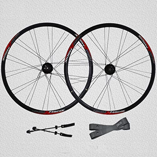 Mountain Bike Wheel : LDDLDG Rims 26" Bicycle Wheels MTB Mountain Bike Wheelset Disc Brake 28H Rim Carbon Hub Fit 7-10 Speed