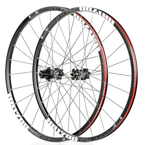 Mountain Bike Wheel : LHHL Bicycle Wheelset for MTB 26" / 27.5 in Mountain Bik Wheel Double Wall Rim Ultra-Light 1620g Disc Brake 8-11S Cassette Hub Sealed Bearing QR (Color : Gray, Size : 27.5")