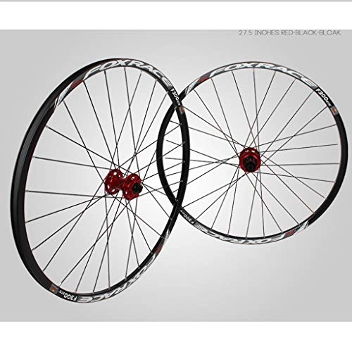 Mountain Bike Wheel : LHHL Components Bike Wheelset For 26 27.5 29 Inch Double Wall MTB Rim Disc Brake Quick Release Mountain Bike Wheels 24H 7 8 9 10 Speed (Color : B, Size : 29inch)
