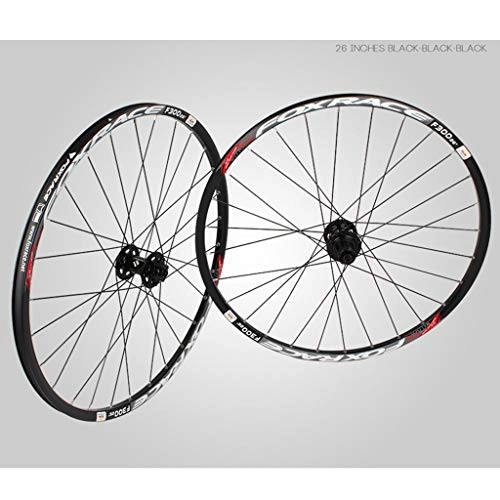 Mountain Bike Wheel : LHHL Components Bike Wheelset For 26 27.5 29 Inch Double Wall MTB Rim Disc Brake Quick Release Mountain Bike Wheels 24H 7 8 9 10 Speed (Color : C, Size : 27.5inch)