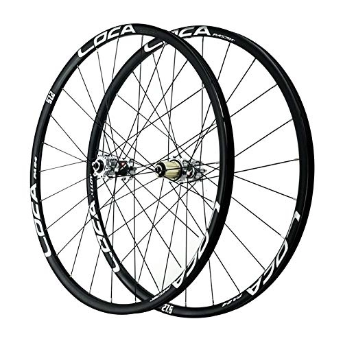 Mountain Bike Wheel : LHHL Components MTB Bike Wheel 26 27.5 29 Inch Sealed Bearing Bicycle Wheelset For 8-12 Speed Cassette Flywheel Disc Brake Double Wall Alloy Rim QR 6 Pawl 24 Spoke (Color : E, Size : 27.5in)