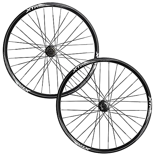 Mountain Bike Wheel : LHHL MTB Bicycle Wheelset 26" / 27.5" / 29" for Mountain Bike Double Wall Alloy Rim Disc Brake 7-11 Speed Card Hub Sealed Bearing QR 32H (Color : Gray, Size : 27.5in)
