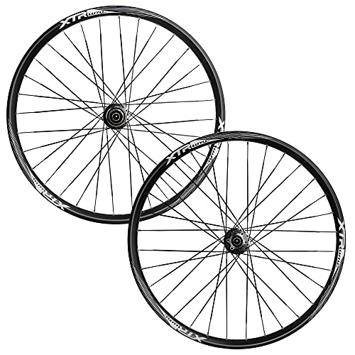 Mountain Bike Wheel : LHHL MTB Bicycle Wheelset 26" / 27.5" / 29" for Mountain Bike Double Wall Alloy Rim Disc Brake 7-11 Speed Card Hub Sealed Bearing QR 32H (Color : Gray, Size : 29in)