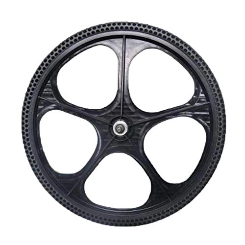 Mountain Bike Wheel : LHLCG 24" Bicycle Wheel High Strength Plastic Free Inflatable One Wheels, Black