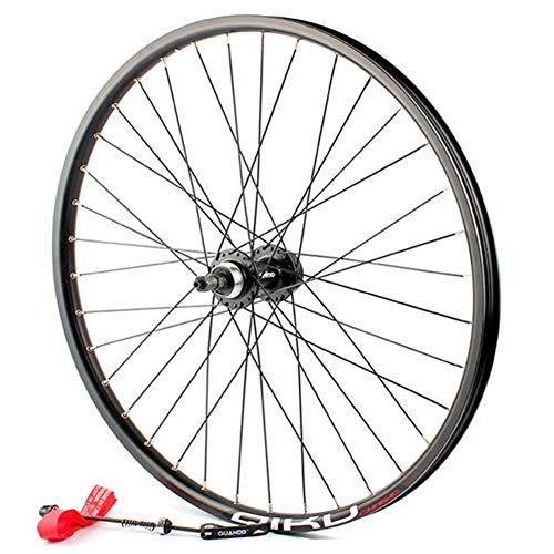 Mountain Bike Wheel : LHLCG 26" Mountain Bike Rear Wheel Alloy V Brake or Disc Brakes Rotary Lubrication Quick Release Bicycle Wheels Black, Discbrake