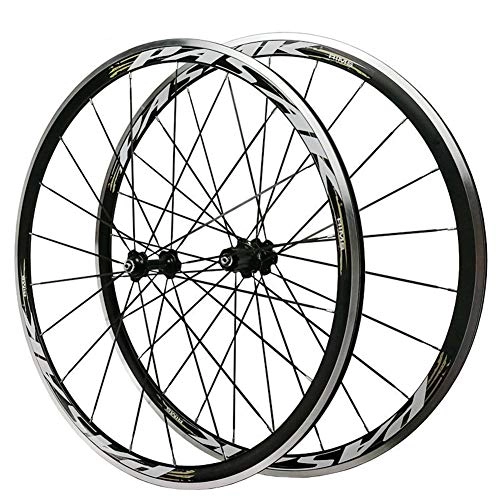 Mountain Bike Wheel : LHLCG 700C Road Wheel Set Double-Layer Aluminum Alloy Rim Super-Lubricated Bearing 11-Speed V Brake