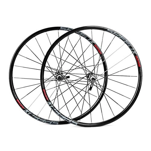 Mountain Bike Wheel : LI-Q 26 Inch Wheel Mountain Bike, Trekking Disc Brakes And Brake Wheels, V-Ring (Front + Rear)