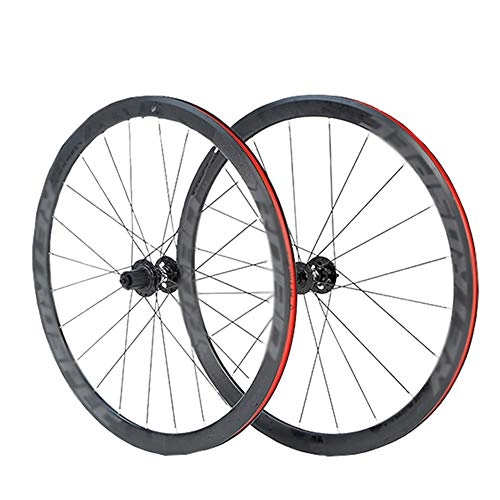 Mountain Bike Wheel : LI-Q 700C Wheel Road Bike Rim Double Wall Quick Release Hub V Brake