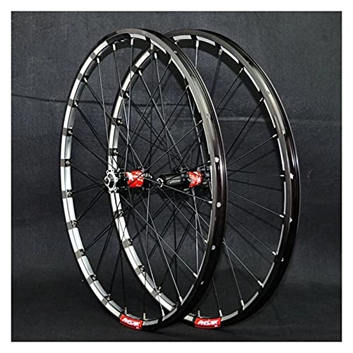 Mountain Bike Wheel : LICHUXIN 26 / 27.5in MTB Mountain Bike Wheelset Quick Release 4 Bearing Disc Brake Three Sides CNC 7 / 8 / 9 / 10 / 11 / 12 Speed Cassette Freewheel 24 Holes (Color : C, Size : 26in)