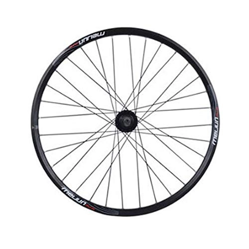 Mountain Bike Wheel : LICHUXIN Oksmsa 24 / 26 / 29 Inch Mountain Bike Front Wheel Ball Hub Aluminum Alloy Double Wall V / disc Brake Quick Releas 7 / 8 / 9 / 10 Speed (Color : Black, Size : 24inch)