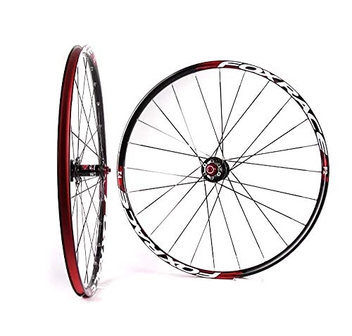 Mountain Bike Wheel : LIDAUTO Mountain Bicycle Wheels Front 2 Rear 4 Bearing Hub Super Smooth Wheel Wheelset Rim 26 inch, black