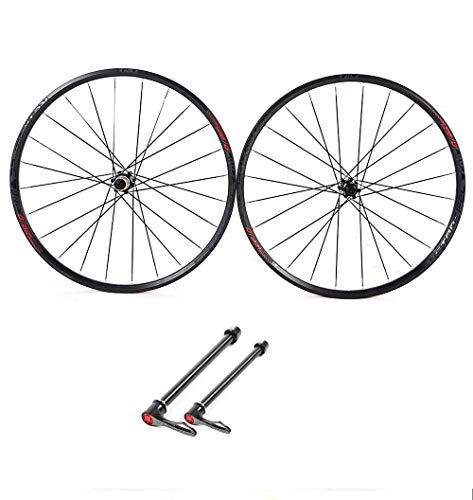 Mountain Bike Wheel : LIDAUTO Mountain Bike MTB Wheelset 27.5" 29 Aluminum Alloy Hub Bearings Wheels Rim Competition Profession, red-logo, 27.5in