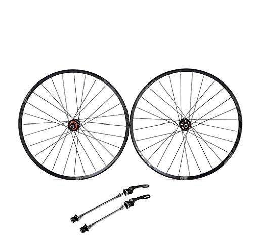 Mountain Bike Wheel : LIDAUTO Mountain Bike MTB Wheelset 29" Carbon Fiber Hub Bearings Wheels Rim Reflective Label Applicable French Tires, gray