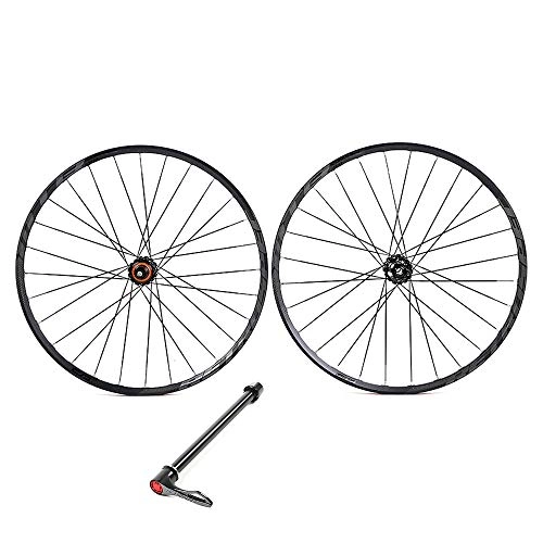 Mountain Bike Wheel : LIDAUTO MTB Wheelset Mountain Bike Carbon Fiber Hub Bearings Wheels Rim 27.5" Reflective Label Applicable French Tires, gray