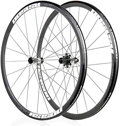 Mountain Bike Wheel : LILIS Wheel Mountain Bike 700C bicycle wheelset, 30MM aluminum alloy rim front wheel rear wheel disc brake Quick release cycling wheels 32H Palin bearings