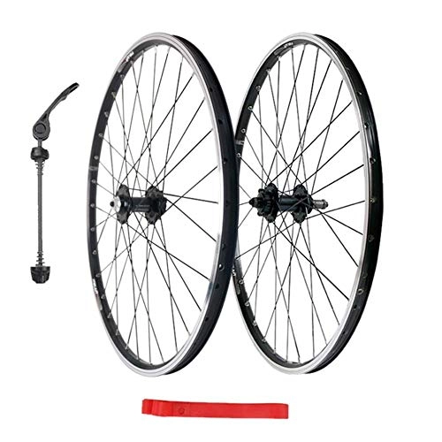 Mountain Bike Wheel : LIMQ Bicycle Wheel 20 26 Inches Pair Of Wheels MTB Rim Alloy Double Walled QR Disc Brake / V In Front And Back 8 9 10 Speed 32H, 20inch