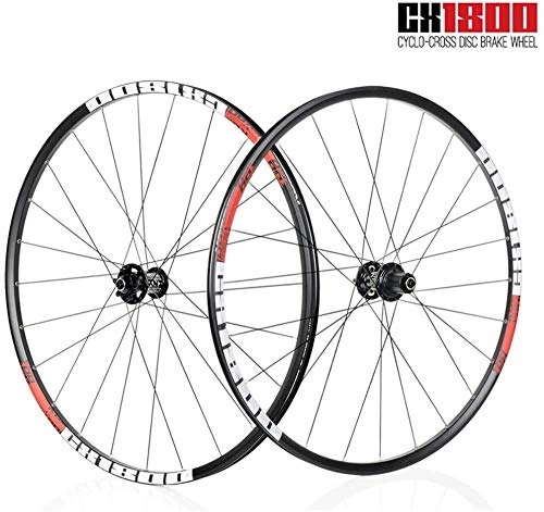 Mountain Bike Wheel : LIMQ MTB Bike Wheel Set Hub Rim For 700 X 32-42C Tire 1820g Disc Brake 19 CX1800 Alloy