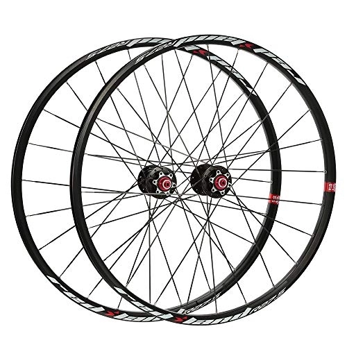 Mountain Bike Wheel : Lixada Ultralight MTB 27.5'' Wheelset 24 Hole Mountain Bike Wheels Set Front 2 Rear 5 Bearings 8-10 Speed Cassette Compatible