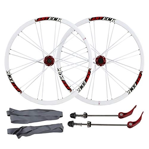 Mountain Bike Wheel : LJP Mountain Bike 26inch MTB Bicycle Wheelset Aluminum Alloy Double Wall Rim Disc V-Brake Sealed Bearings 8 / 9 / 10 Speed (Size : 26inch)