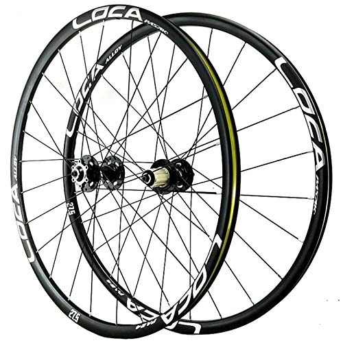 Mountain Bike Wheel : LJP MTB wheel set rim 26 / 27.5 / 29 inch 4 sealed bearing disc brake 120 ring cassette flying Double-layer aluminum alloy rim Circle height 21MM 7 / 8 / 9 / 10 / 11 / 12 speed (Color : B, Size : 29in)