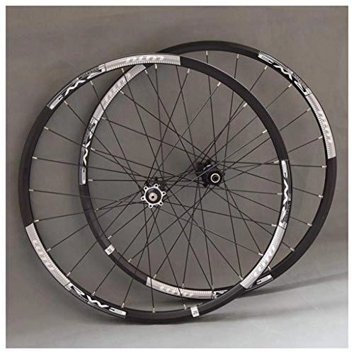 Mountain Bike Wheel : LLLKKK MTB Wheelset For Mountain Bike 26 27.5 29 In Double Layer Alloy Rim Sealed Bearing 7-11 Speed Cassette Hub Disc Brake QR 24H Bike Wheel
