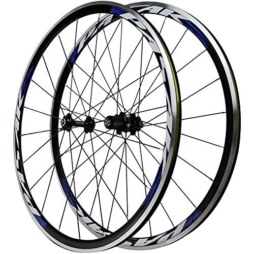 Mountain Bike Wheel : LSQR 700C Bicycle Wheelset Double Wall Mountain Wheel Hub Front 2 Rear 4 Bearings Road Bicycle Wheel Suitable for C Brake and V Brake, A