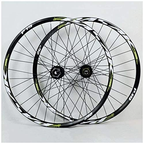 Mountain Bike Wheel : LSRRYD MTB Wheelset 26 27.5 29 Inch Bicycle Front & Rear Wheel Alloy Wheelset Mountain Bike Rim Disc Brake 7-11 Speed Cassette Flywheel Sealed Bearing Hubs QR (Color : A, Size : 27.5inch)