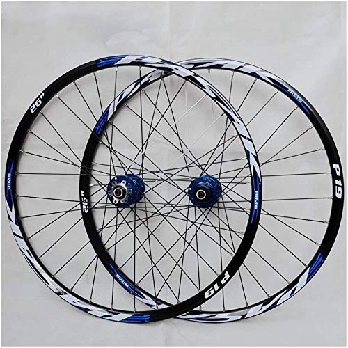 Mountain Bike Wheel : LTGJJ Bicycle Wheelset Bicycle Wheels, 29 / 26 / 27.5 Inch Bicycle Wheel (Front + Rear) Double Walled Aluminum Alloy MTB Rim Fast Release Disc Brake 32H 7-11 Speed Cassette (Color : C, Size : 27.5in)