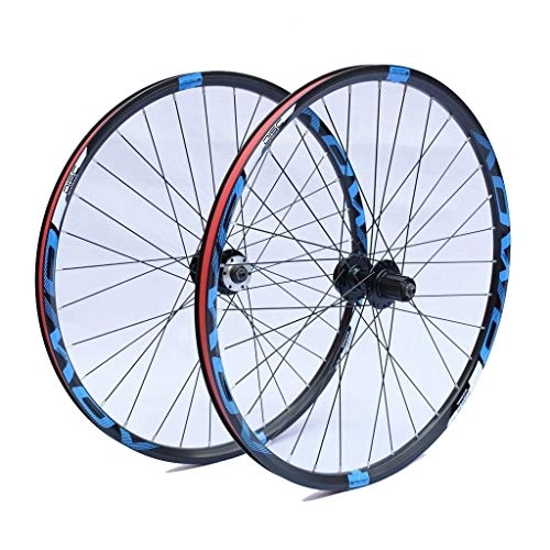 Mountain Bike Wheel : LvTu Bike Wheel Set 26 27. 5 29 Inch MTB 8 9 10 Speed Aluminum Alloy Double Wall Rim Support 1. 35~2. 35 Tires (Size : 26 inches)