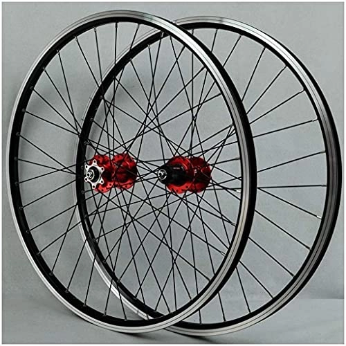 Mountain Bike Wheel : LYTBJ Bike Wheelset 26 Inch Vbrake, Double Wall Aluminum Alloy MTB Discbrake Bearings Hub Hybrid / Mountain Rim 7 / 8 / 9 / 10 / 11 Speed