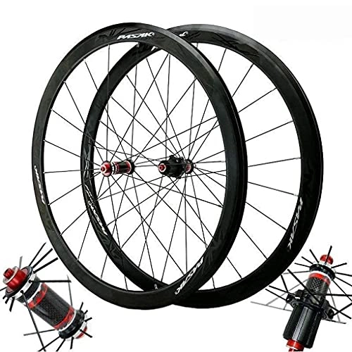 Mountain Bike Wheel : LYTBJ Carbon Fiber Bicycle Wheelset 40MM, 700C Road Racing Bike V-Brake Cycling Wheels Hybrid / Mountain 24 Hole 7 / 8 / 9 / 10 / 11 Speed
