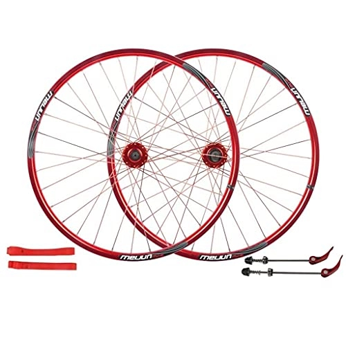 Mountain Bike Wheel : LYTBJ MTB Bike Wheelset Cycling Wheels, 26 Inch Double Wall Quick Release Discbrake Hybrid / Mountain Rim 32 Hole 8 9 10 11 Speed