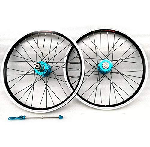 Mountain Bike Wheel : LYzpf Mountain Bike Wheel Front Rear Set Rims Disc Bicycle 20 Inch V Brake Aluminum Alloy Equipment Accessories