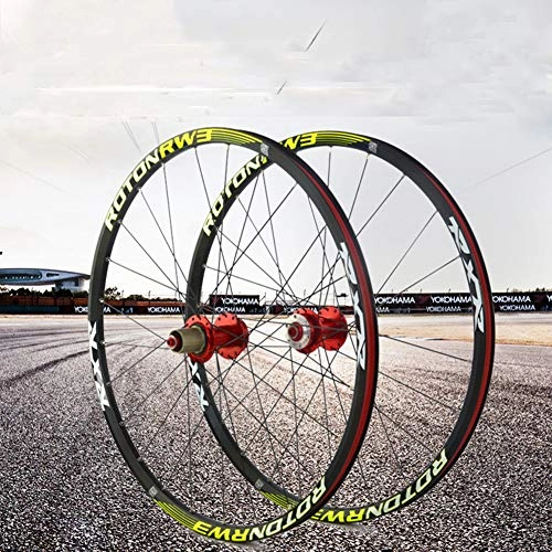 Mountain Bike Wheel : LYzpf Mountain Bike Wheel Front Rear Set Rims Disc Bicycle 26 / 27.5 inch Aluminum Alloy Equipment Accessories, 26inch