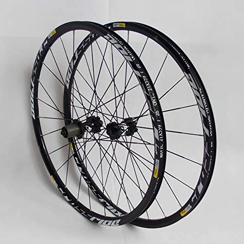 Mountain Bike Wheel : LYzpf Mountain Bike Wheel Front Rear Set Rims Disc Bicycle 26 / 27.5inch Aluminum Alloy 24 Eyelet Equipment Accessories, 27.5inch
