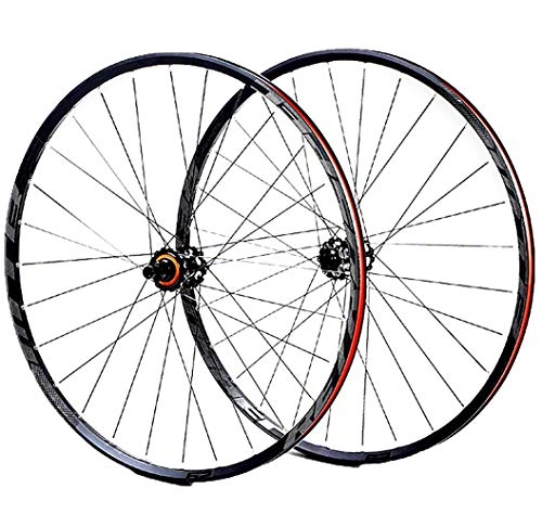 Mountain Bike Wheel : LYzpf Mountain Bike Wheel Front Rear Set Rims Disc Bicycle 29 Inch 4 Bearings Aluminum Alloy Equipment Accessories, gray
