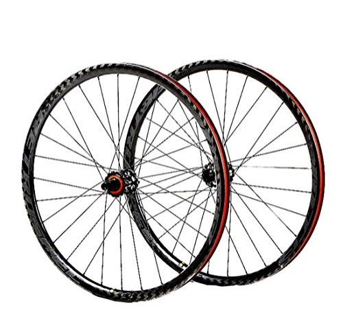 Mountain Bike Wheel : LYzpf Mountain Bike Wheel Front Rear Set Rims Disc Bicycle 4 Bearing 27.5 / 29 inch Carbon Fiber Equipment Accessories, gray, 29inch