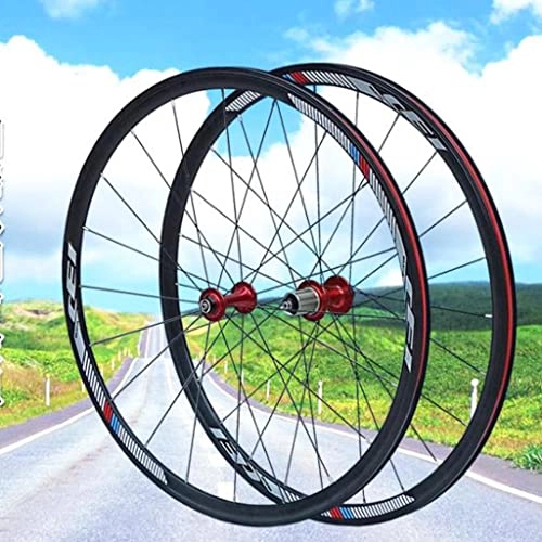 Mountain Bike Wheel : M-YN 700C Light Weight Road Bike Carbon Wheelset V Brake 32H Mountain Bike Wheels, High Strength Aluminum Alloy Rim Black